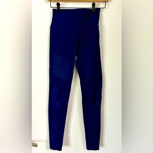 ALO Yoga navy blue moto Leggings